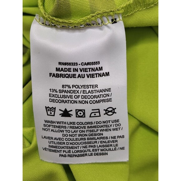 Nike Golf Shirt Men's L Neon Green Short Sleeve Polo Dri-Fit Stretch Performance - Picture 6 of 6